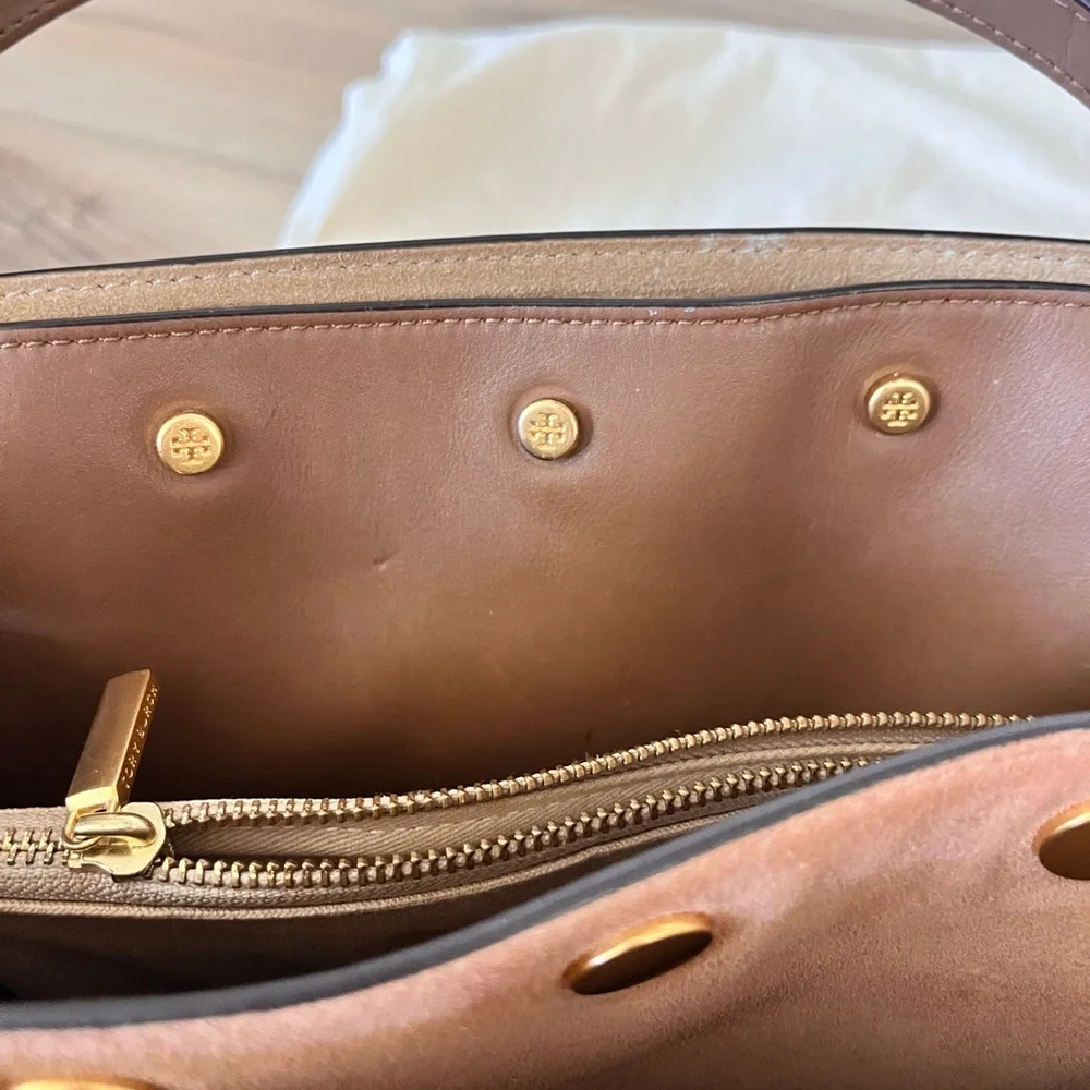 Tory Burch Lee Radziwill Small double bag in Tiramisu - Picture 9 of 12
